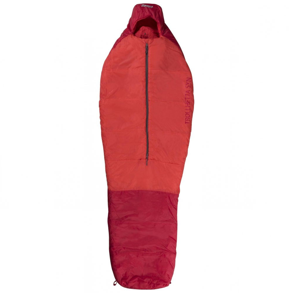 sleeping bag BERGANS Trollhetta Synthetic 1000 fire red/red